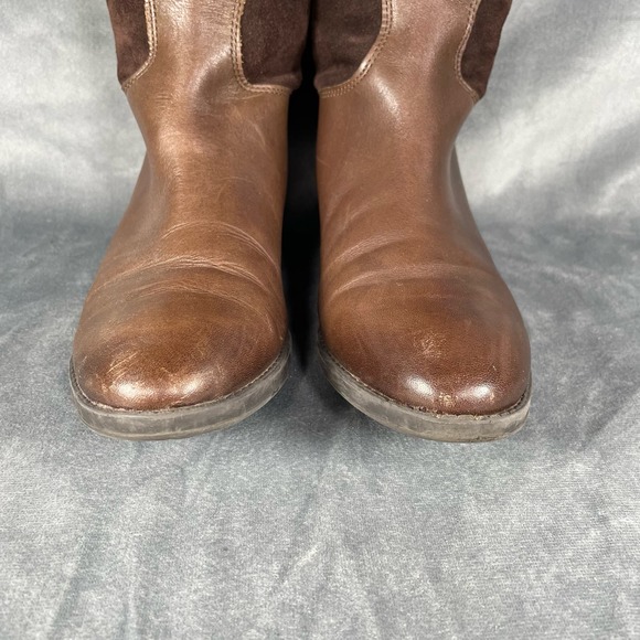 Sam Edelman Pembrooke Women's Brown Suede Leather Riding Boot Size 7M - Picture 2 of 11